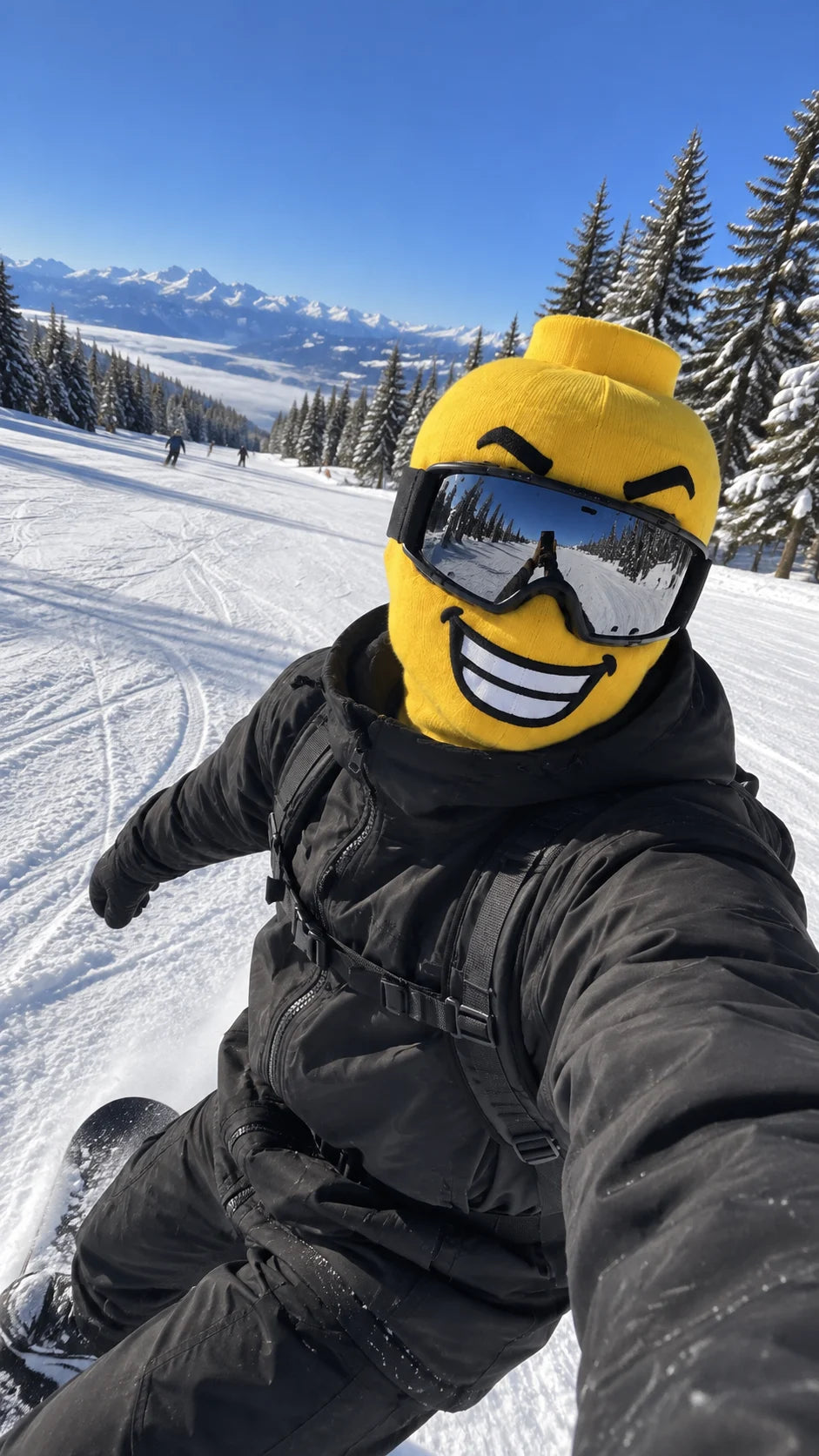 Snowboard selfie